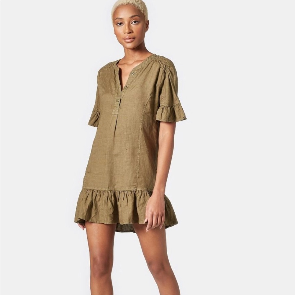 NWT Joie Brandt Dress in Vintage Olive, small